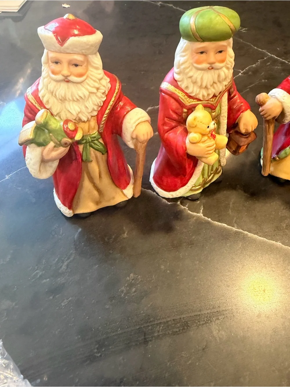 Homco Homco Father Christmas figures set of 4